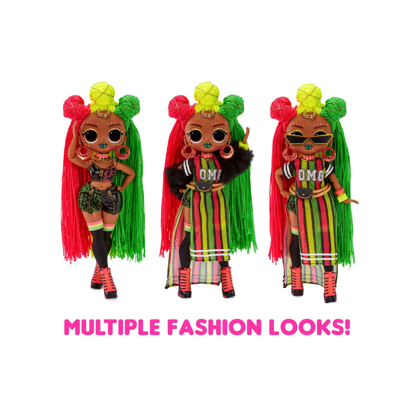 ¡LOL Surprise! Muñeca de moda OMG Queens Sways con 20 sorpresas
