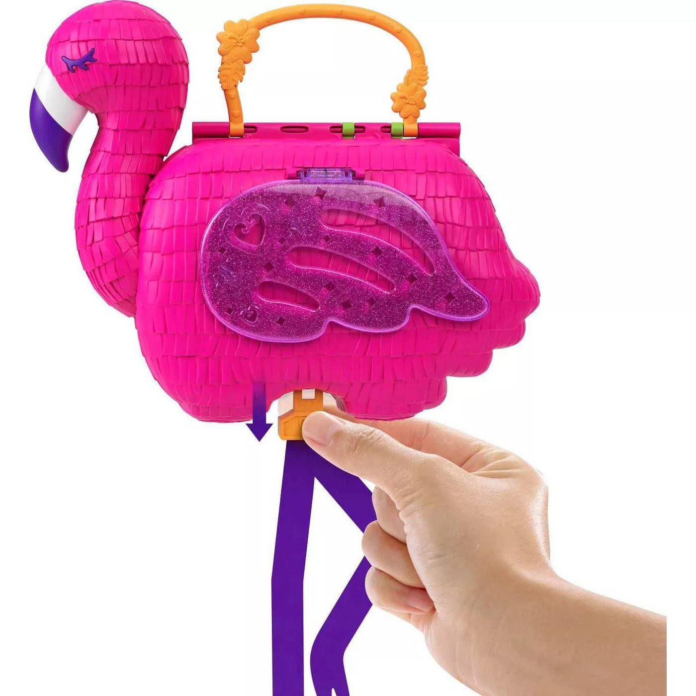 Polly Packet Large Flamingo Party Compact Playset (28-Pieces)