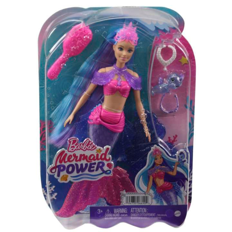 Muñeca Barbie Mermaid Power 'Malibu', conjunto de mascota y accesorios