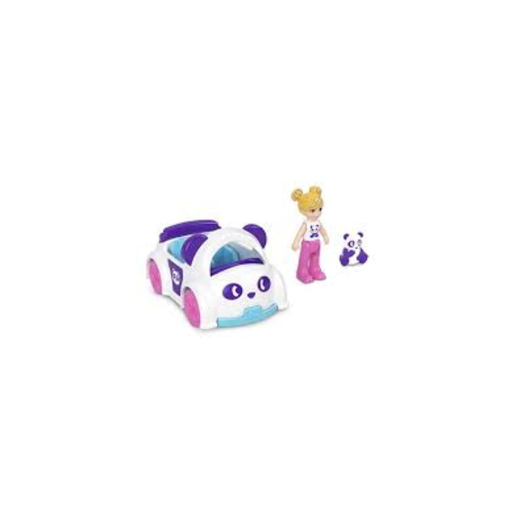 Conjunto de muñeca en miniatura y vehículo de fundición a presión Polly Pocket con minimascota (surtido)