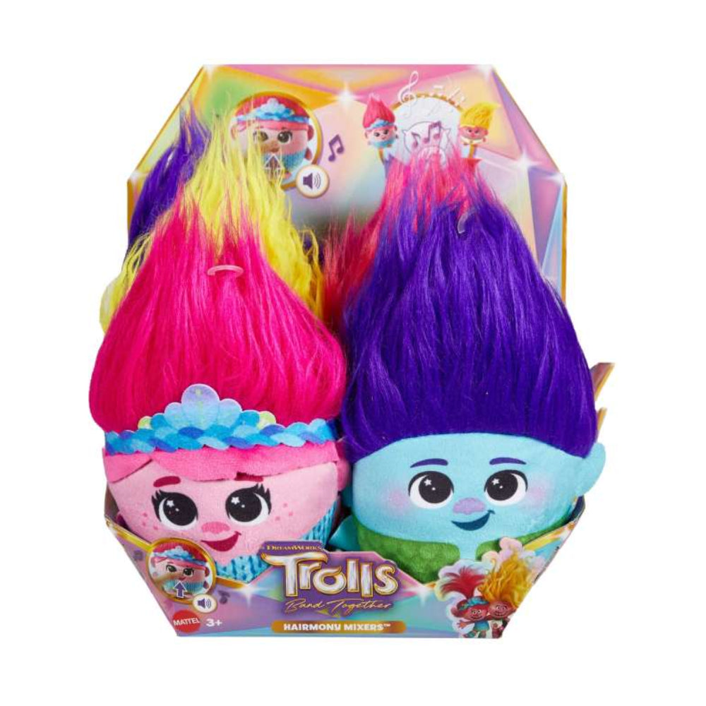 Trolls Band Together 6" Hairmony Mixers Plush Toy with Sound - Assortment