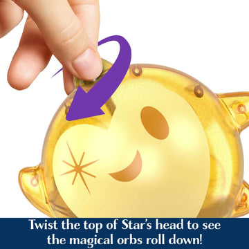 Juego de estrellas mágicas Disney Wish con minimuñeca Asha y 7 orbes de deseos sorpresa