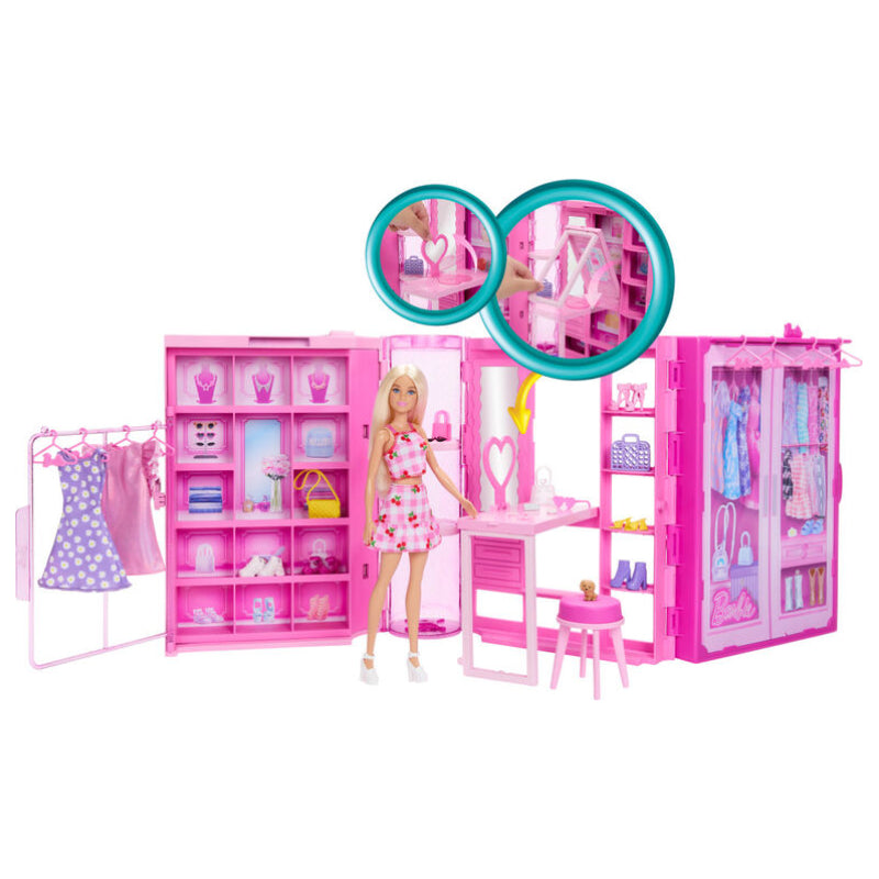 Conjunto de juego Barbie Dream Closet con muñeca de moda