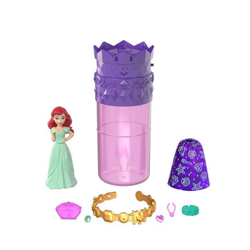Muñeca pequeña sorpresa con revelación de color de la princesa Disney con accesorios para fiesta en el jardín (surtido)