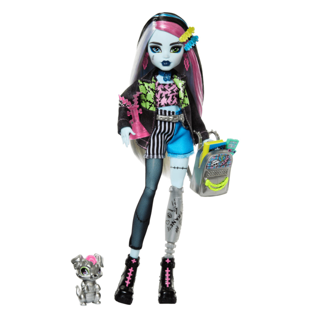 Muñeca de moda, mascota y accesorios Frankie Stein de Monster High