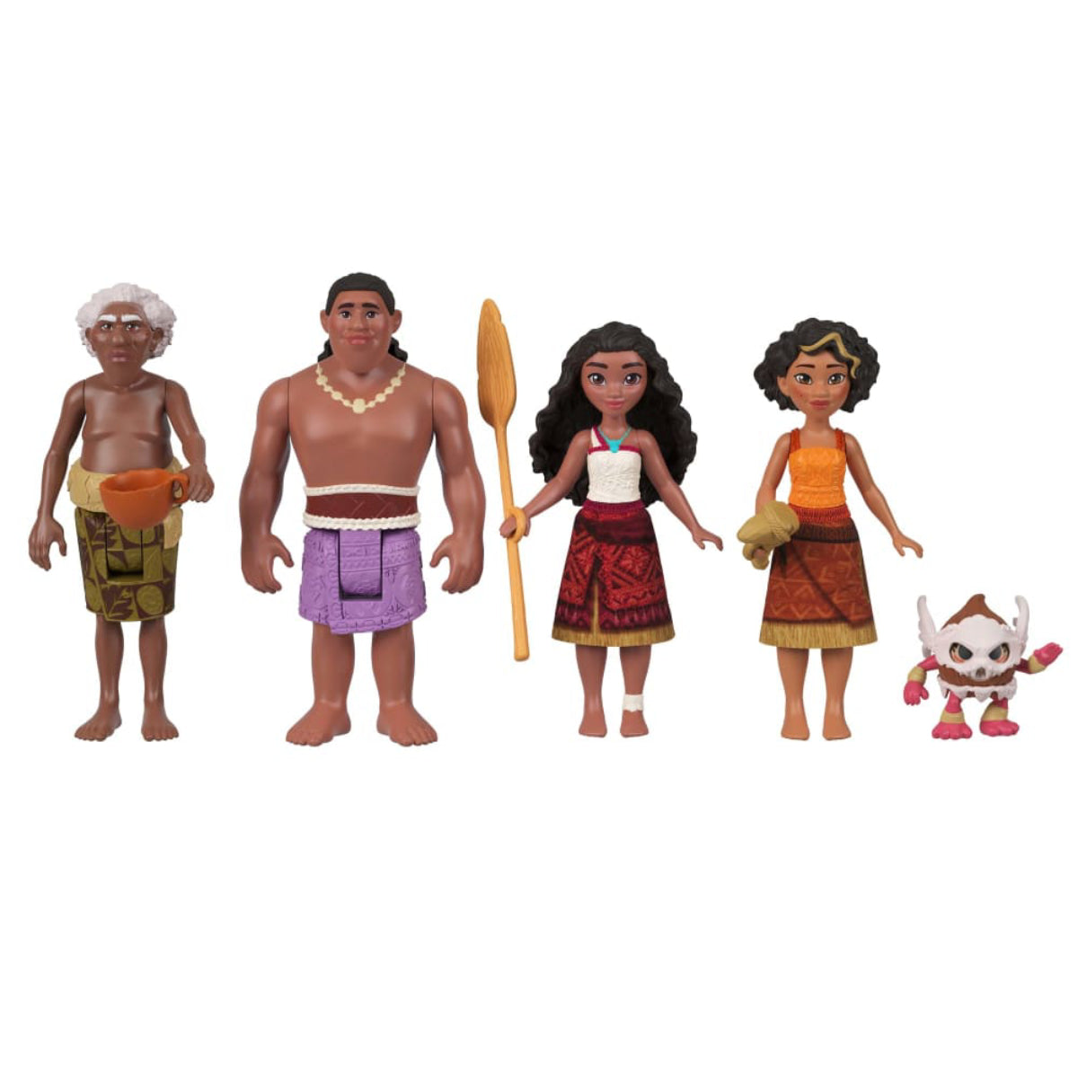 Mattel Disney Moana 2 Canoe Crew Playset with 5 Small Dolls