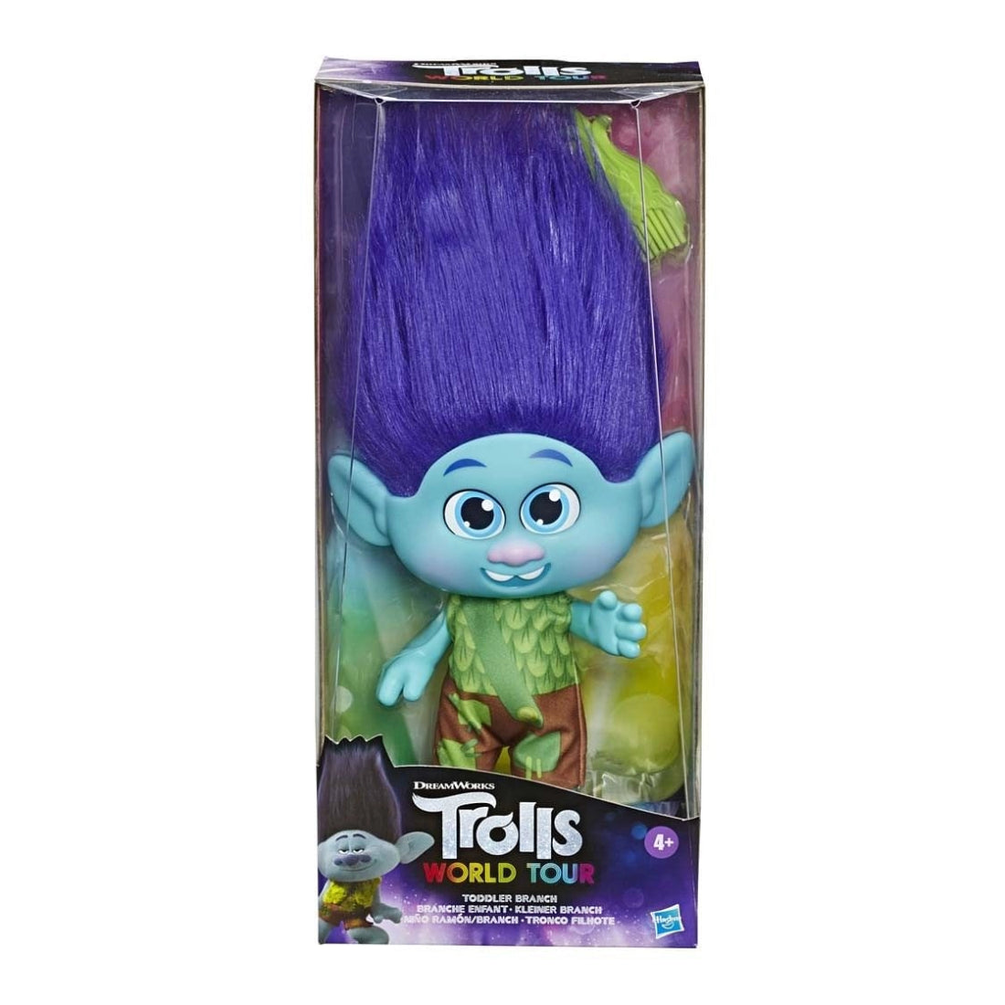 Rama para niños pequeños con peine de Hasbro Dreamworks Trolls World Tour