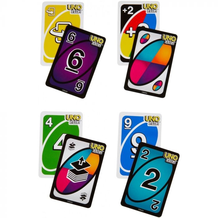 Juego de cartas de dos caras UNO Flip!