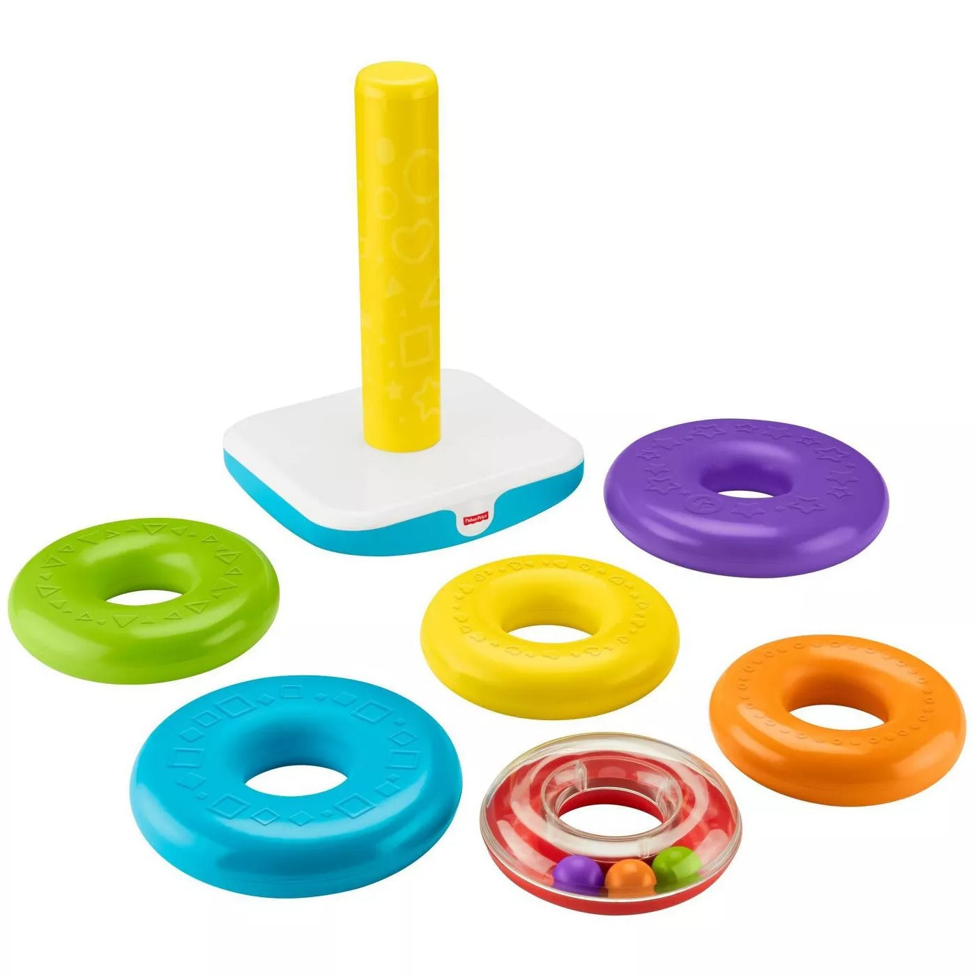 Juguete apilable de anillos Rock-A-Stack gigante de 16" de Fisher-Price