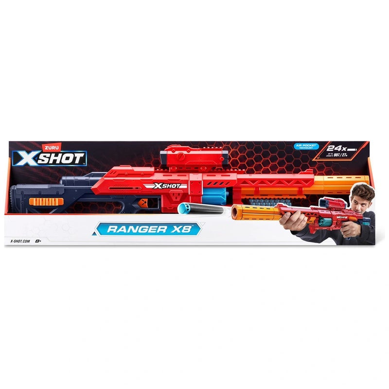X-Shot Excel Ranger X8 Blaster with 24 Darts Curacao X-Shot Excel Ranger X8 Blaster with 24 Darts Curacao
