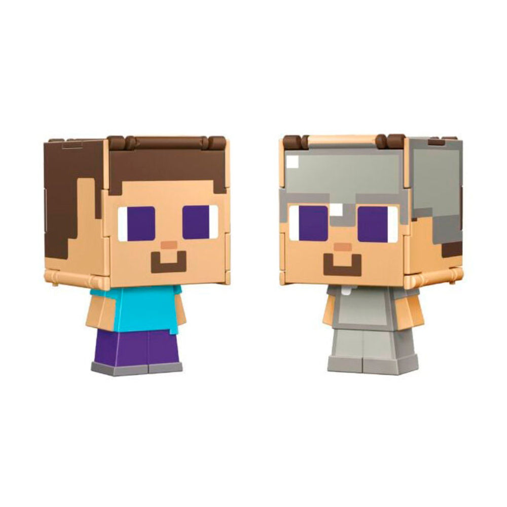 Surtido de figuras de juguete 2 en 1 Flippin' Figs de Minecraft