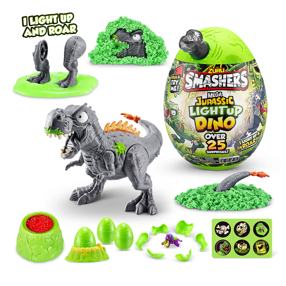 Huevo sorpresa iluminado Mega Jurassic de Zuru Smashers