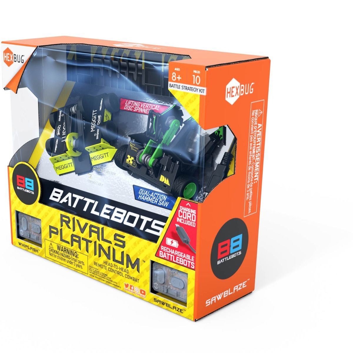 Hexbug BattleBots Rivals Platinum Remote Control Robot Toys (10-Pieces)