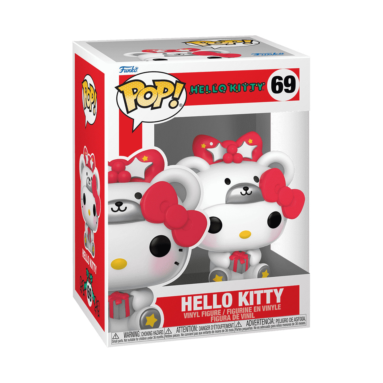 Figura de Hello Kitty de Sanrio con traje de oso polar Funko Pop!