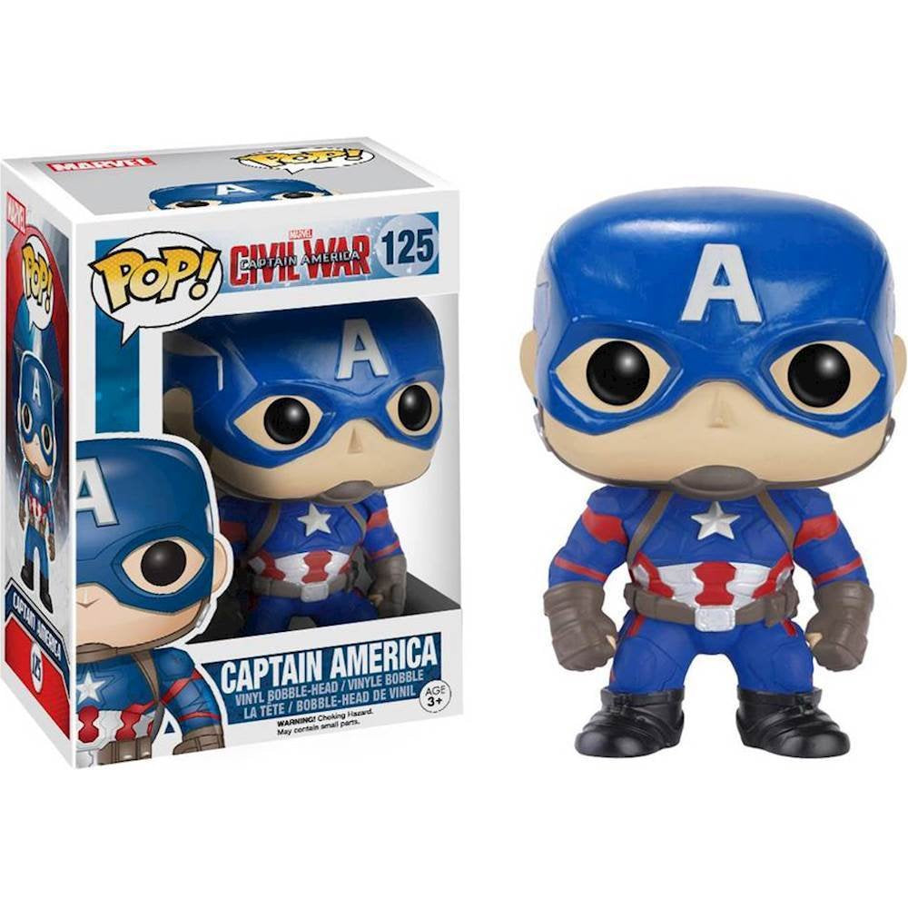 Figura Funko Bitty Pop! Capitán América de Marvel Civil War