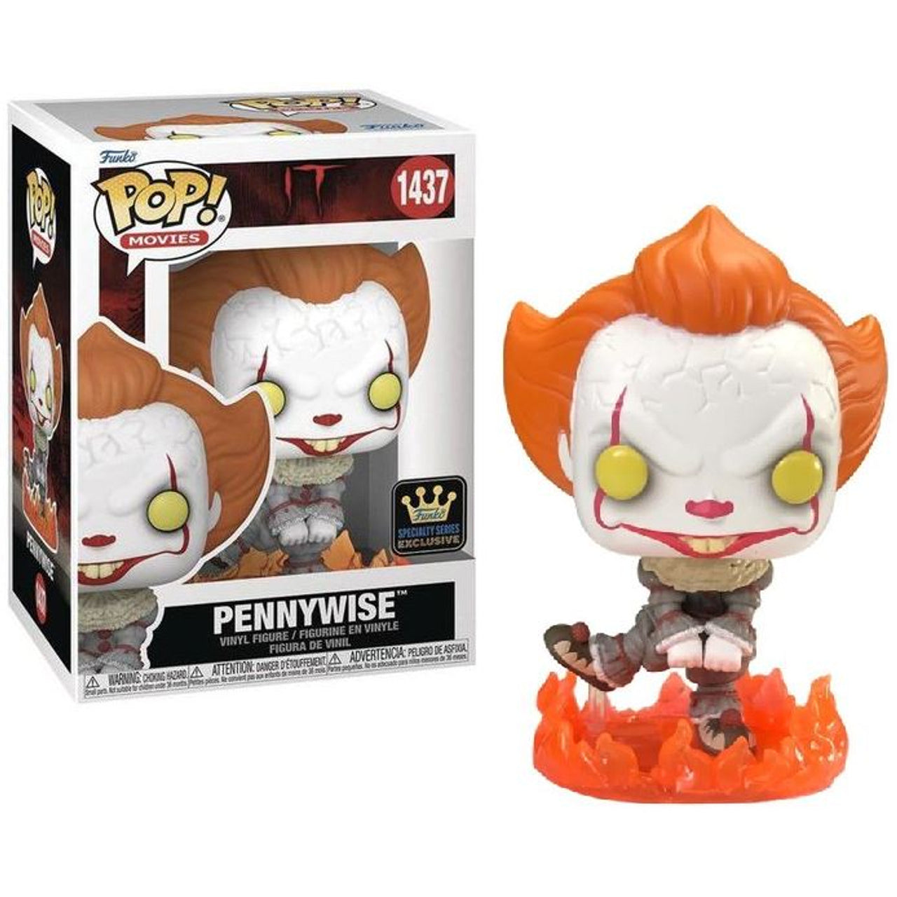 Figura exclusiva de Pennywise bailando de la serie Specialty Pop! de Funko