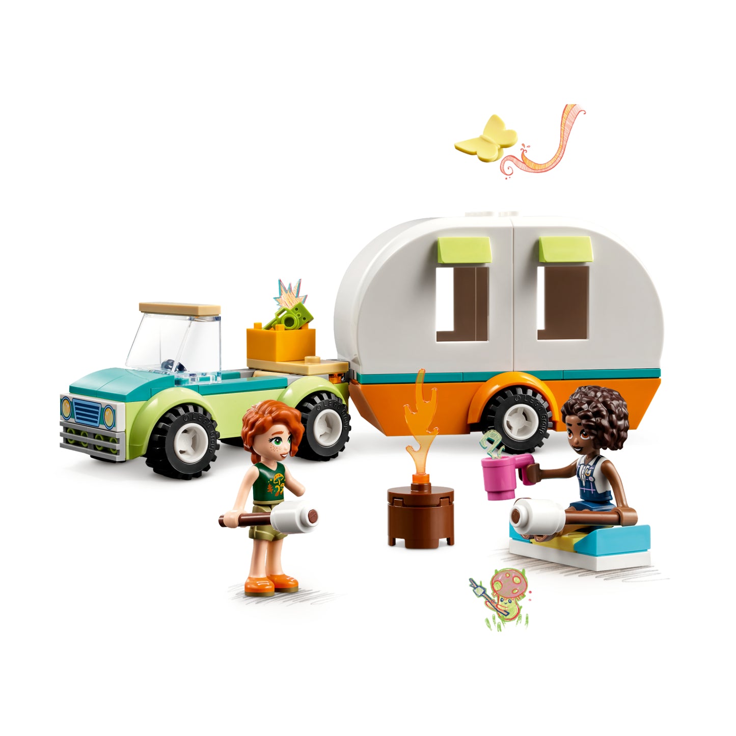 LEGO Friends Holiday Camping Trip Building Toy Set (87-Pieces)