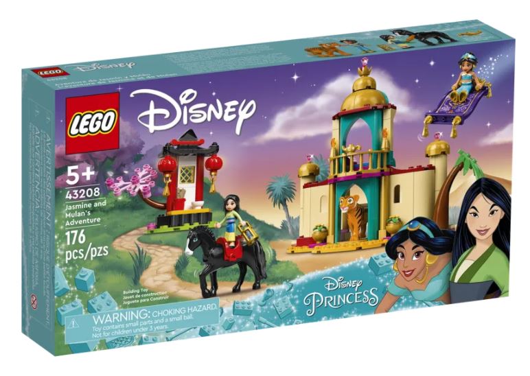 LEGO Disney Jasmine and Mulan's Adventure Building Toy Set (176-Pieces)