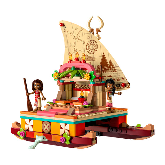 LEGO Disney Princess Moana's Wayfinding Boat Building Toy Set (321-Pieces)