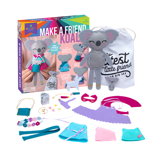 Kit de costura para hacer amigos con forma de koala de PlayMonster (77 piezas)