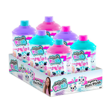 Style 4 Ever Airbrush Plush Mystery Mini Spray Cans (Pack of 6) - Assorted