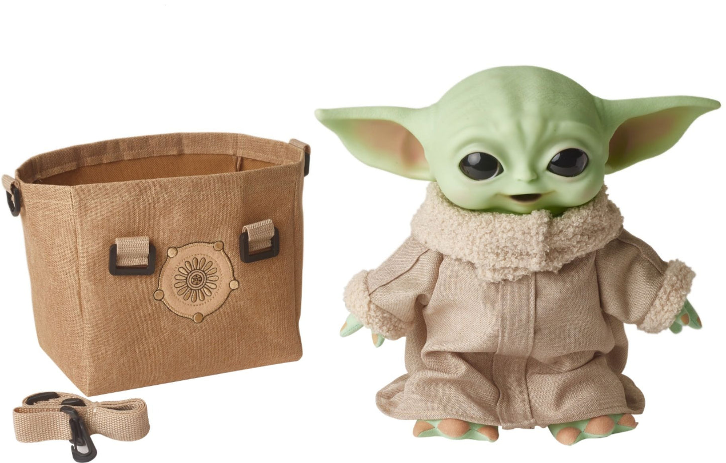 Mattle Star Wars 11" Mandalorian The Child premium Plush Toy with Sounds and Carrying Bag - Curacao