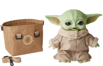 Mattle Star Wars 11" Mandalorian The Child premium Plush Toy with Sounds and Carrying Bag - Curacao
