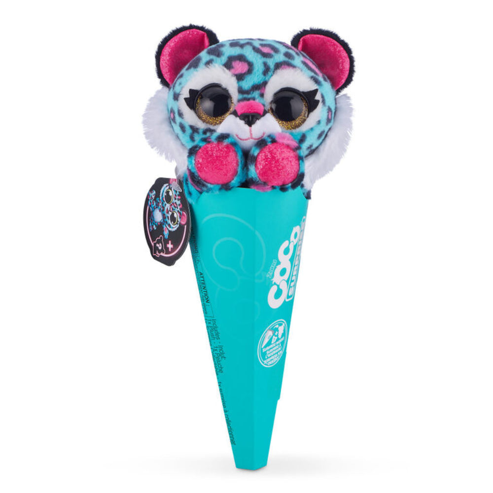 Coco Surprise Neon Plush Toy with Baby Collectible Pencil Topper Surprise in Cone - Assorted Colors