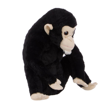 Peluche de chimpancé Leki del Instituto Jane Goodall, color negro