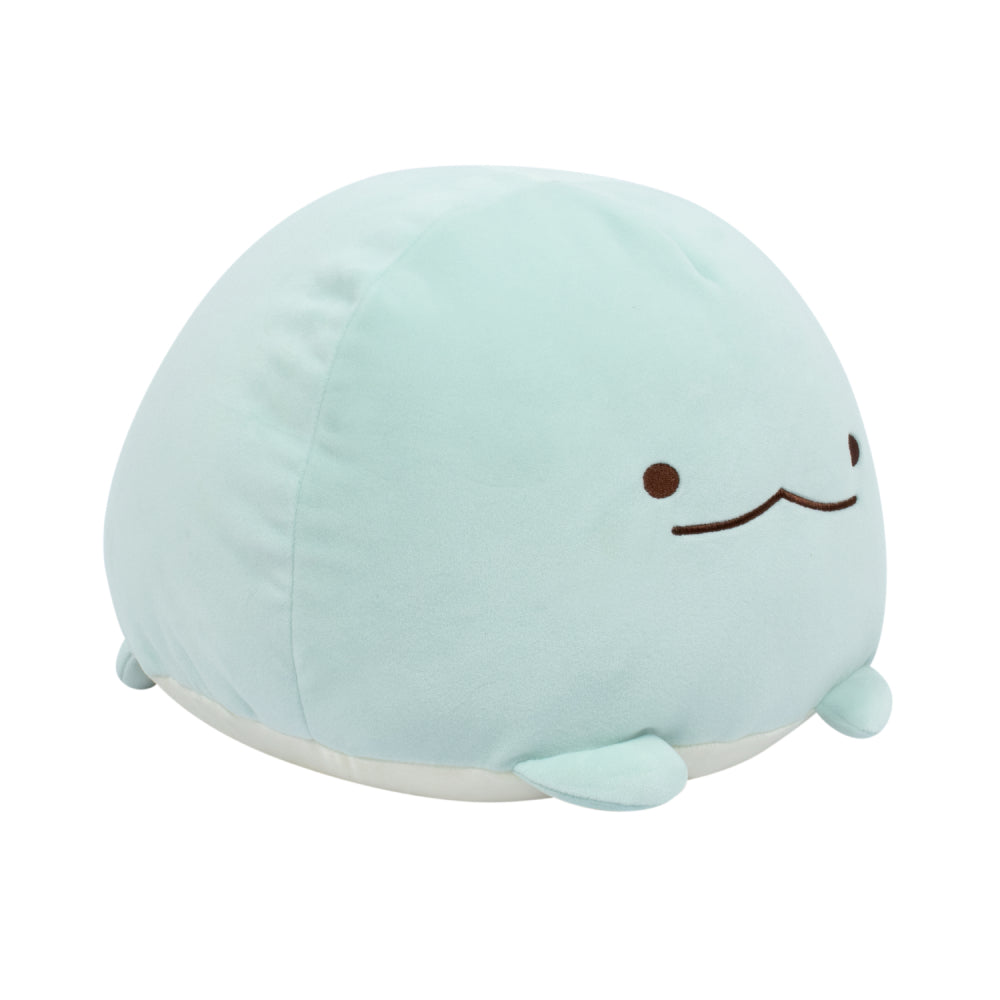 Peluche Cojín Sumikkogurashi Tokage Mochi Original de San-X - Verde Azulado