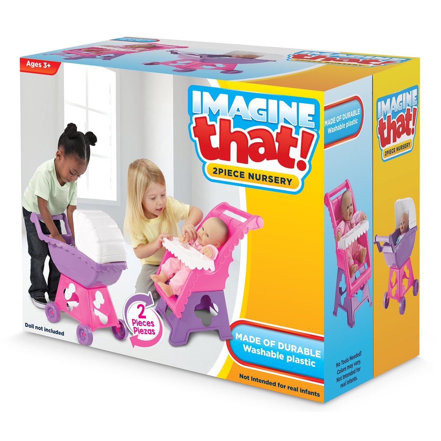 Imagine That 2-Piece Nursery Doll Set