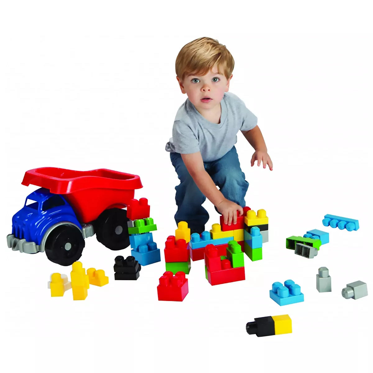 Kids@Work 25-Piece Ton of Blocks Dump Truck