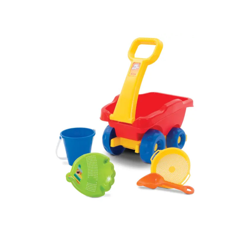 Amloid Dump Truck and Wagon Beach Toy Set (5-Pieces) - Assortment