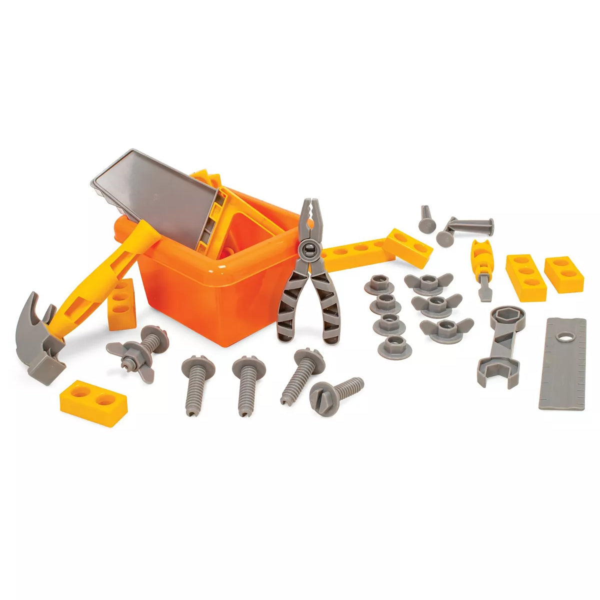 Imagine That 38-Piece Little Builder Work Bench Playset– Curacao