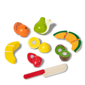 Juego de frutas para cortar de Melissa &amp; Doug (17 piezas)