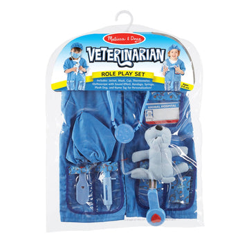 Conjunto de disfraz de veterinario para juego de rol para niños de Melissa &amp; Doug