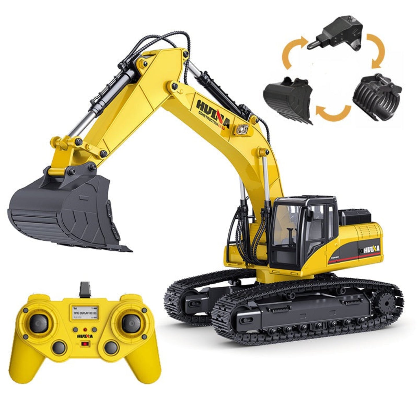 Huina 1580 1:14 23-Channels Fully Alloy Metal 2.4Ghz Remote Controlled Excavator