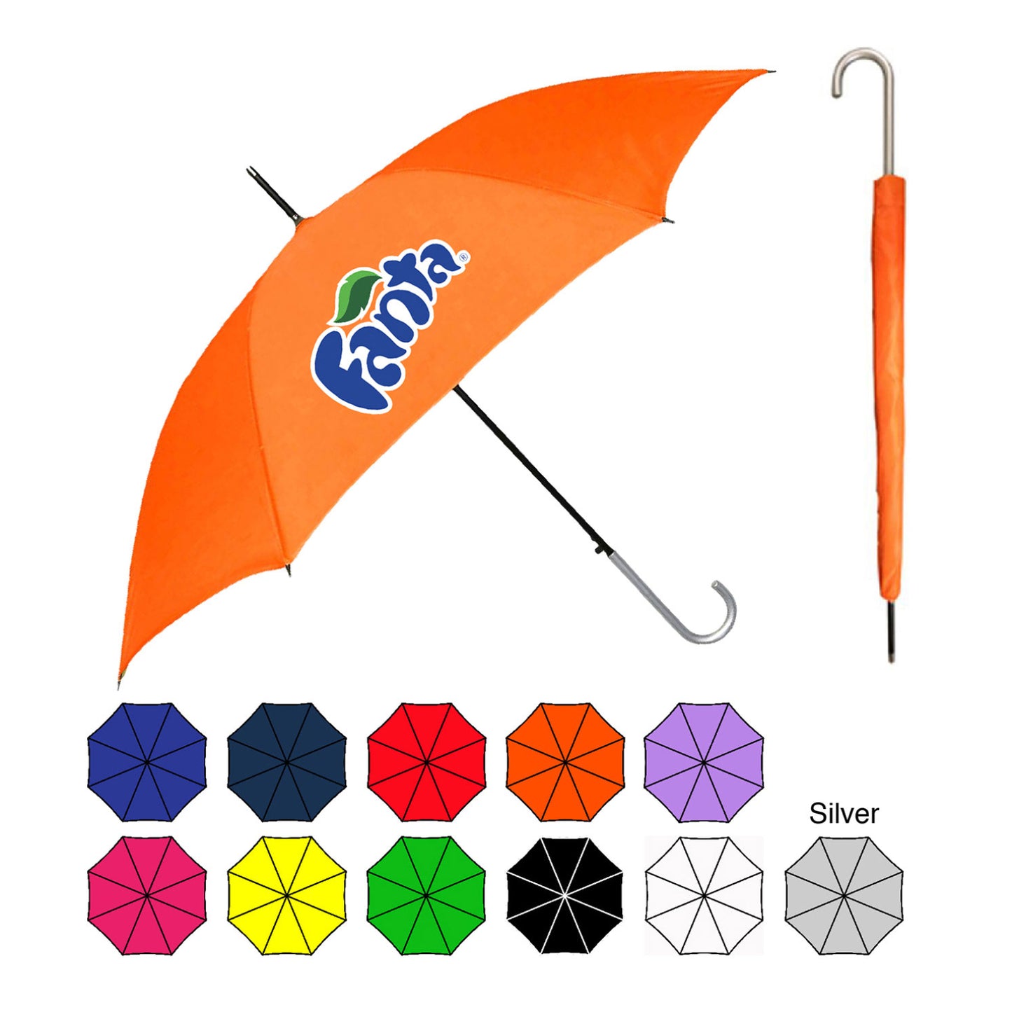 Raintec Sleek Stick 46" Umbrella in Assorted Colors