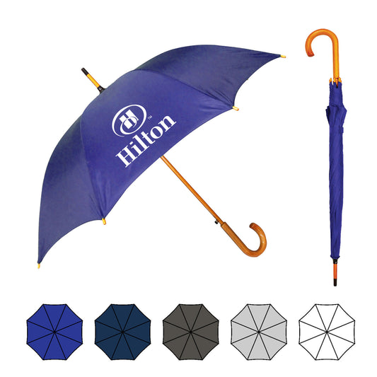 Paraguas Raintec Wood Stick de 46" en colores surtidos