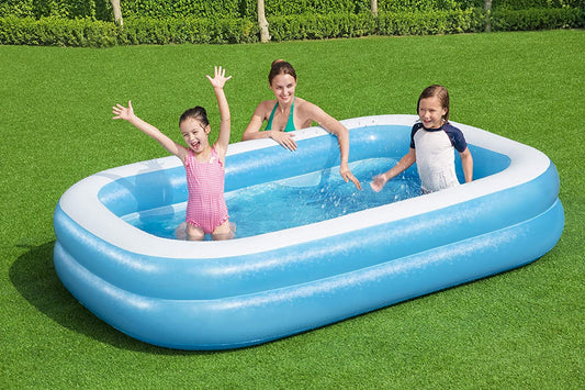 Bestway H2OGO! 8' 7" x 69" x 20" Blue Rectangular Pool - Curacao