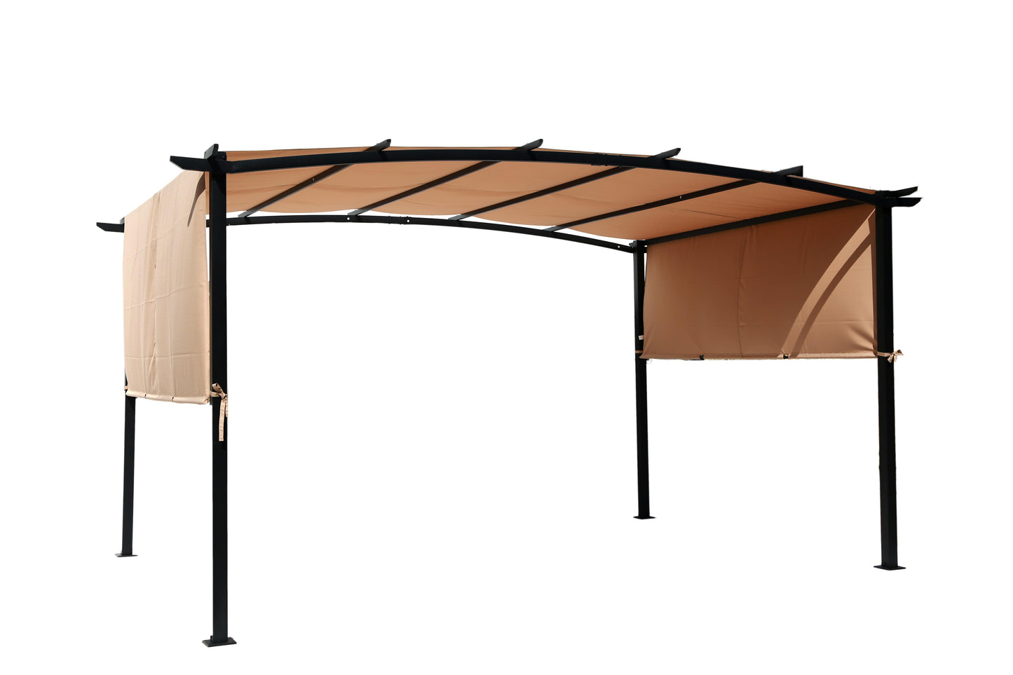 The Outdoor Institute 9.5 x 13 ft. Arched Pergola Canopy with Removable Cover