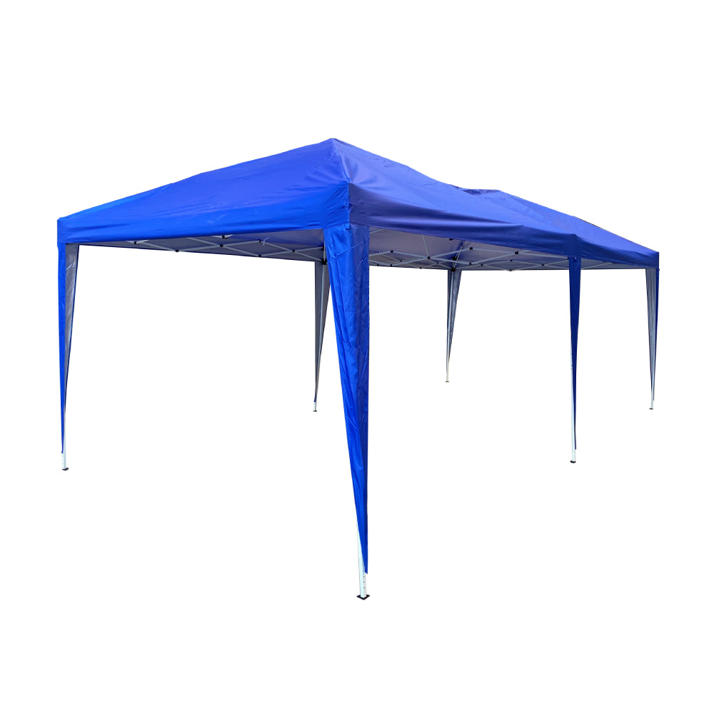 Gazebo plegable de 10 x 20 pies de The Outdoor Institute, color azul 