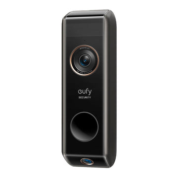 Timbre de seguridad inteligente E8213J11 con WiFi, cámara dual, 2K, HD, con video y funcionamiento a batería, color negro