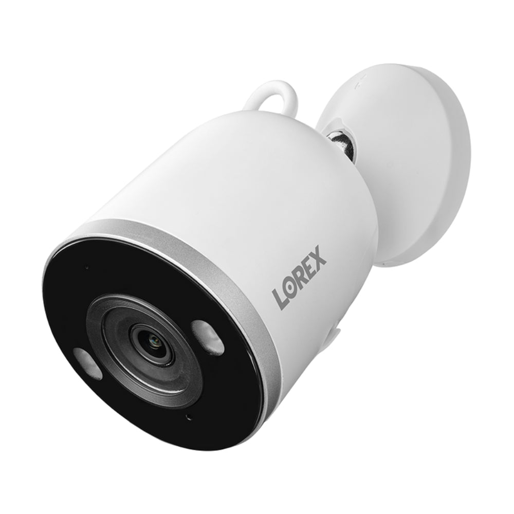 Cámara de seguridad Wi-Fi para interiores y exteriores Lorex 2K Spotlight, color negro y blanco