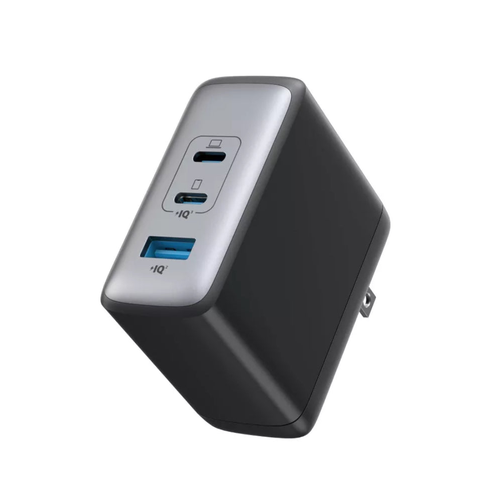 Cargador de pared Anker 736 Nano II GaN con 3 puertos USB y 100 W, color negro