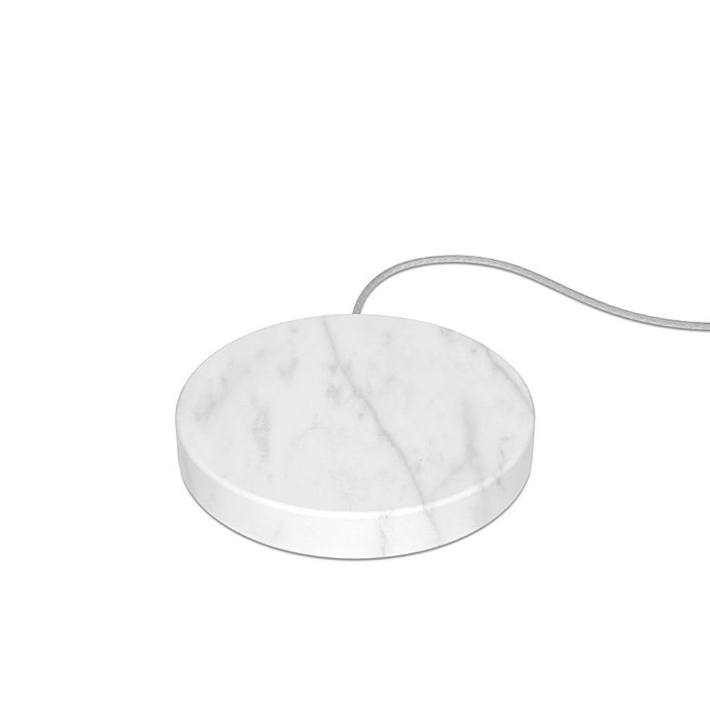 Base de carga inalámbrica con Qi de 10 W Eggtronic Stone de Einova: mármol blanco