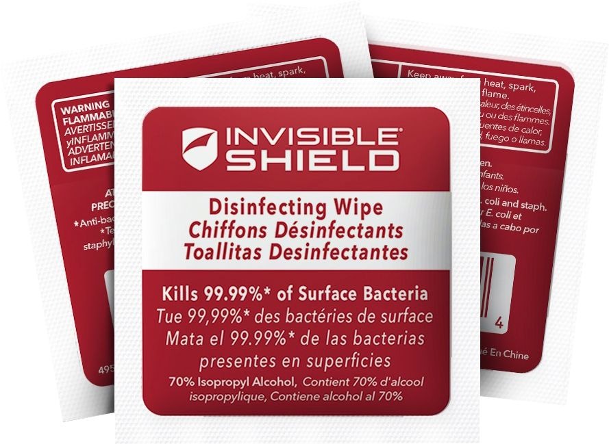 Zagg InvisibleShield Disinfecting Wipes (25-Pack)