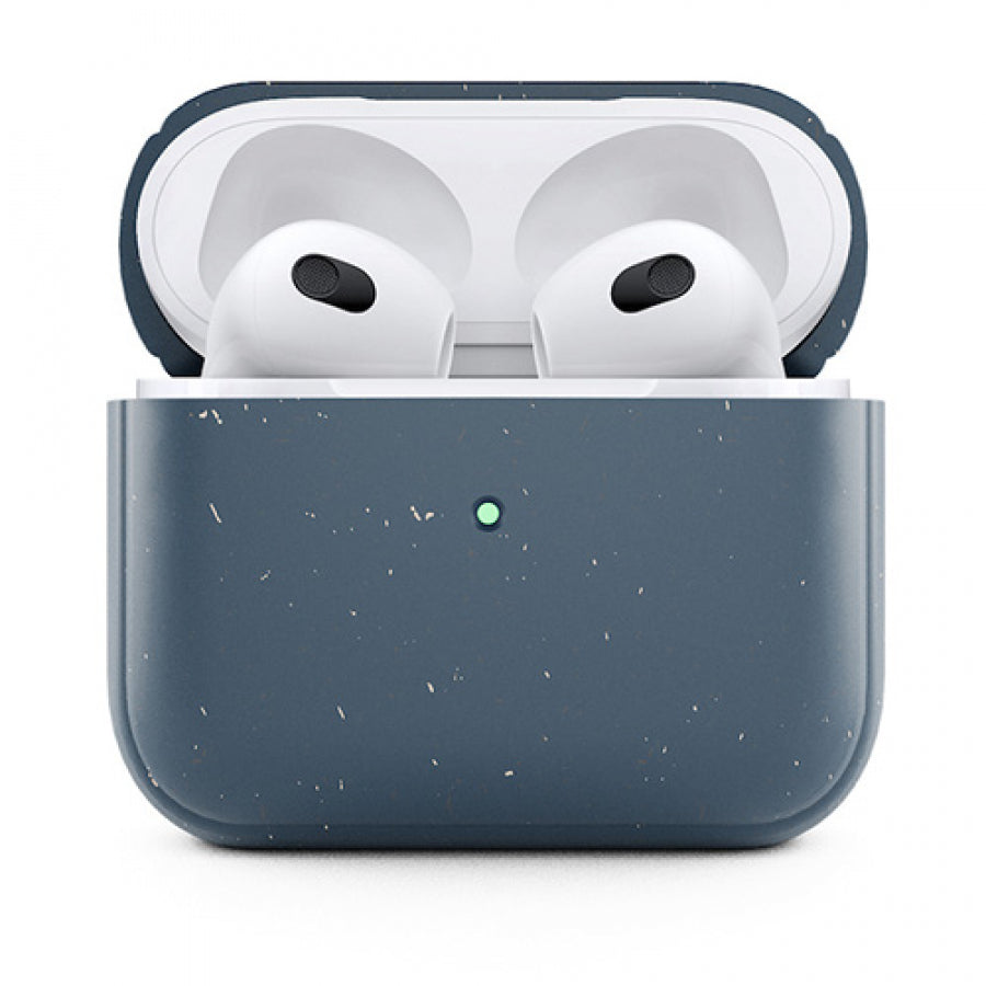 Estuche de carga biológica CS Woodcessories para Apple Airpods (tercera generación) - Azul marino