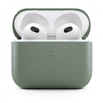 CS Woodcessories Bio Charging Case for Apple Airpods (3rd Generation) - Midnight Green