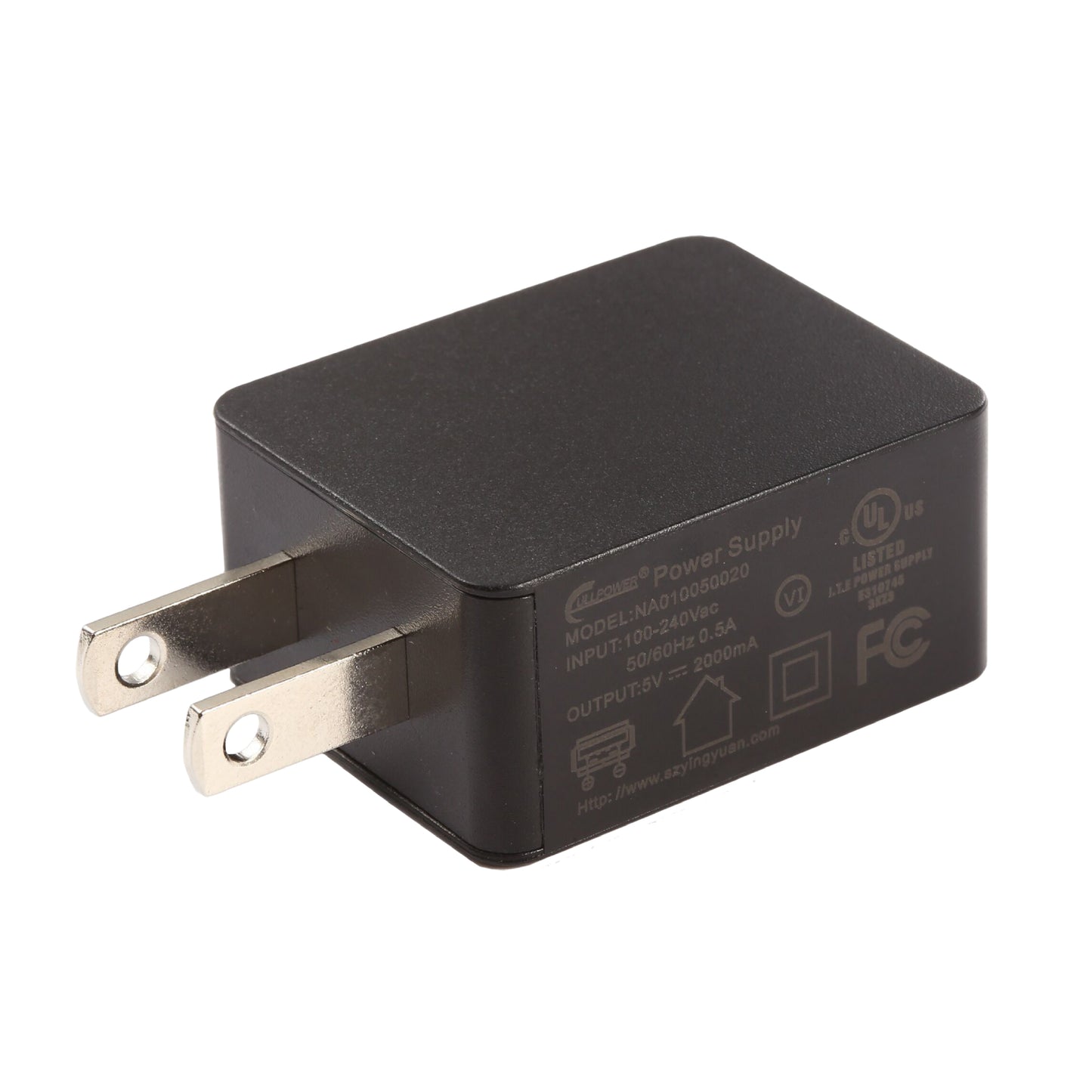 Tekya 2.1A USB Wall Charger Head - Black